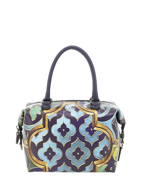 G3 PLUS MEDIUM MULTICOLOR Verwandelbare flache Einkaufstasche dekoratives Buntglasfenster - Damentaschen