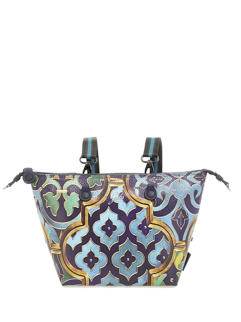 G3 PLUS MEDIUM MULTICOLOR Verwandelbare flache Einkaufstasche dekoratives Buntglasfenster - Damentaschen