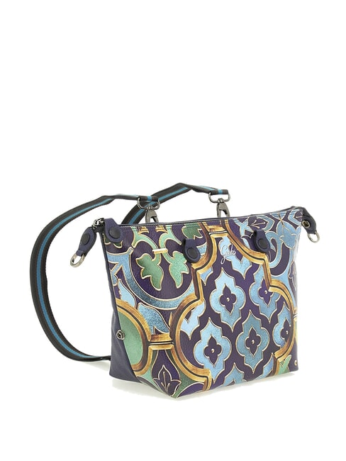 G3 PLUS MEDIUM MULTICOLOR Verwandelbare flache Einkaufstasche dekoratives Buntglasfenster - Damentaschen