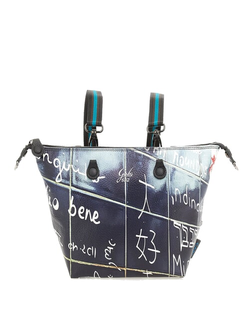 G3 PLUS LARGE MULTICOLOR Verwandelbare flache Einkaufstasche Ich liebe dich - Damentaschen