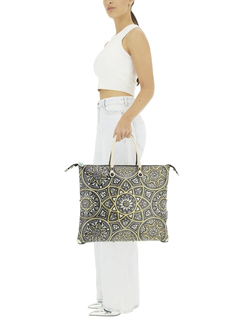 G3 PLUS LARGE MULTICOLOR Verwandelbare flache Einkaufstasche Mandala - Damentaschen