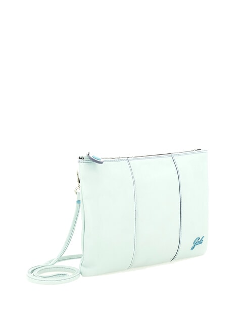 BEYONCE M Clutch aus Leder mit Schultergurt hellgrün - Damentaschen