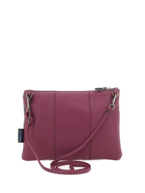 BEYONCE MULTICOLOR M Clutch aus Leder mit Schultergurt geometrisches Wandbild - Damentaschen