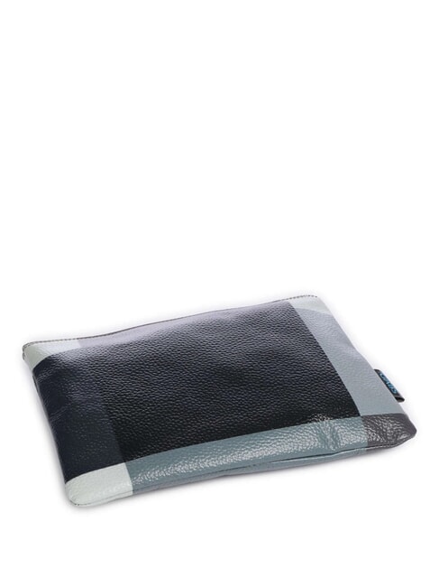 BEYONCE POP M Clutch aus Leder mit Schultergurt schwarz geometrisch - Damentaschen