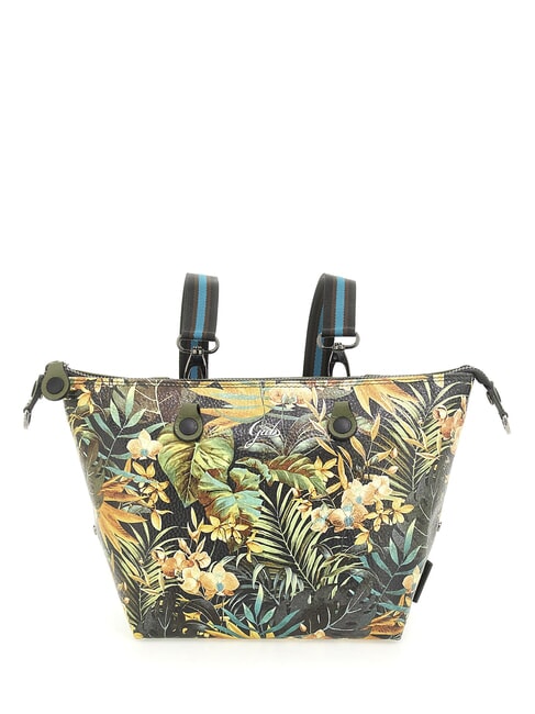G3 PLUS MEDIUM MULTICOLOR Verwandelbare flache Einkaufstasche Dschungel - Damentaschen