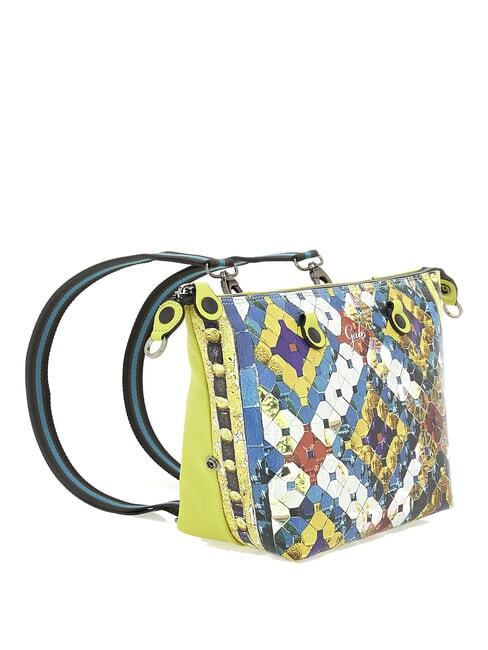 G3 PLUS MEDIUM MULTICOLOR Verwandelbare flache Einkaufstasche Diamant-Pailletten - Damentaschen