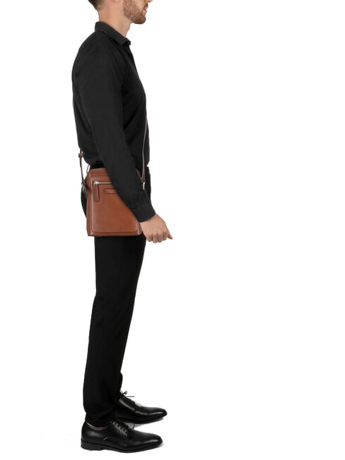 ALBERTO Ledertasche Braun / Palladium - Umhängetaschen Herren