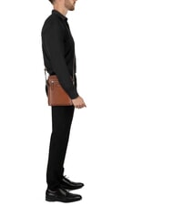 THE BRIDGE ALBERTO Ledertasche Braun / Palladium - Umhängetaschen Herren - 4