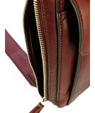 THE BRIDGE ALBERTO One-Shoulder-Tasche aus Leder Braun / Palladium - Umhängetaschen Herren - 4