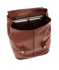 THE BRIDGE BIAGIO  13-Zoll-PC-Rucksack aus Leder Braun 14/Ruthenium Palladium - PC-Rucksäcke - 4