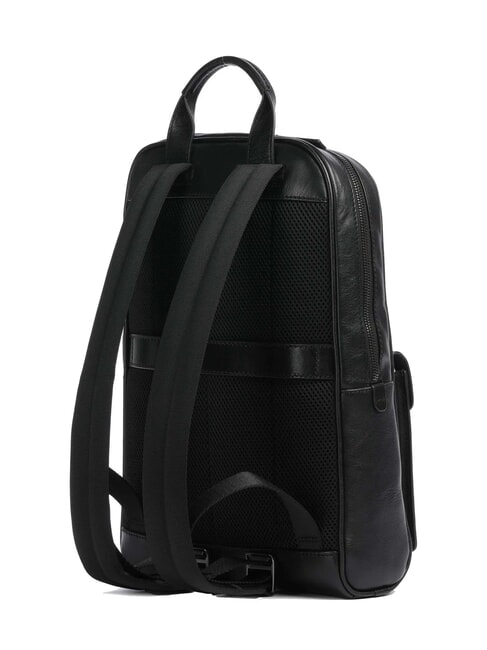 FILIPPO Lederrucksack, 13"-Laptopfach schwarz / mattes dunkles Ruthenium - PC-Rucksäcke