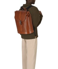 THE BRIDGE GIACOMO 13" Laptop-Rucksack aus Leder Braun / Ruthenium - PC-Rucksäcke - 5