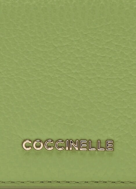 METALLIC SOFT Kleine Geldbörse aus Leder Guacamole - Brieftaschen Damen