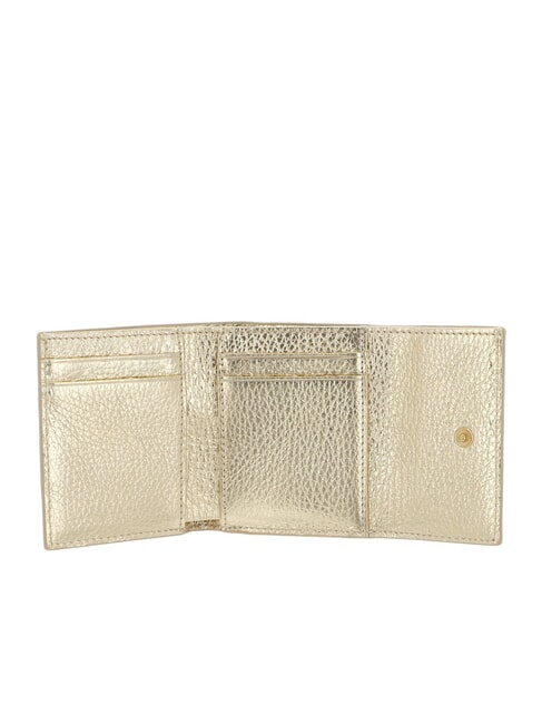 METALLIC SOFT Portemonnaie aus genarbtem Leder golden - Brieftaschen Damen