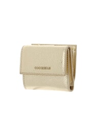 COCCINELLE METALLIC SOFT Portemonnaie aus genarbtem Leder golden - Brieftaschen Damen - 4