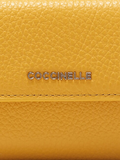 METALLIC SOFT Portemonnaie aus genarbtem Leder sonnig - Brieftaschen Damen