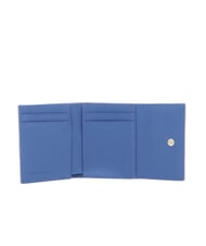 COCCINELLE METALLIC SOFT Portemonnaie aus genarbtem Leder Blau - Brieftaschen Damen - 2