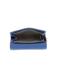 COCCINELLE METALLIC SOFT Portemonnaie aus genarbtem Leder Blau - Brieftaschen Damen - 3