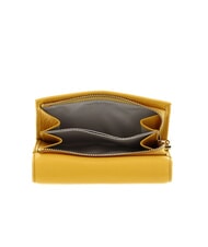 COCCINELLE METALLIC SOFT Bifold-Brieftasche aus gehämmertem Leder sonnig - Brieftaschen Damen - 3