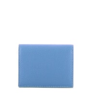 COCCINELLE METALLIC SOFT Kleine Geldbörse aus Leder Blau - Brieftaschen Damen - 3