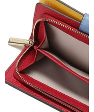 COCCINELLE METALLIC TRICOLOR Ledergeldbörse Sangria - Brieftaschen Damen - 4
