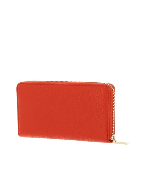 METALLIC SOFT Geldbörse aus strukturiertem Leder mit Reißverschluss Gazpacho - Brieftaschen Damen