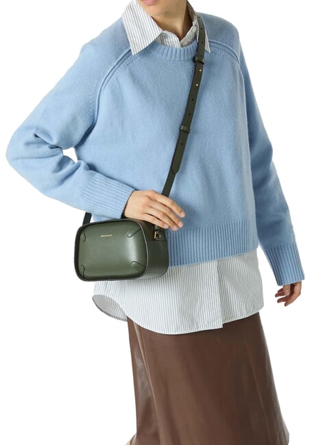 MALETA CALF Mini-Umhängetasche aus Leder Algen - Damentaschen