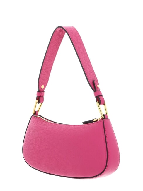 MERVEILLE Schultertasche aus strukturiertem Leder neues Fuchsia - Damentaschen