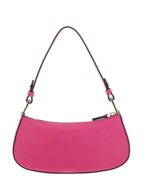 MERVEILLE Schultertasche aus strukturiertem Leder neues Fuchsia - Damentaschen