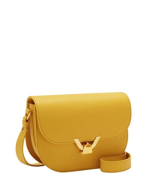 DEW Umhängetasche aus gehämmertem Leder sonnig - Damentaschen