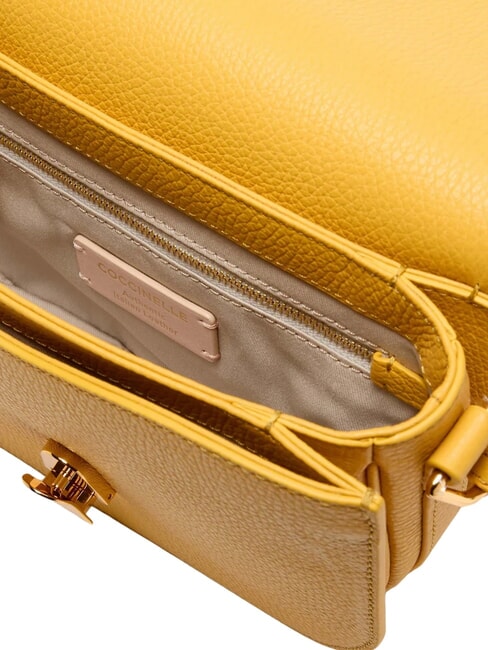 DEW Umhängetasche aus gehämmertem Leder sonnig - Damentaschen