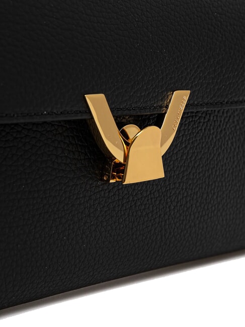 DEW Umhängetasche aus Leder Schwarz - Damentaschen