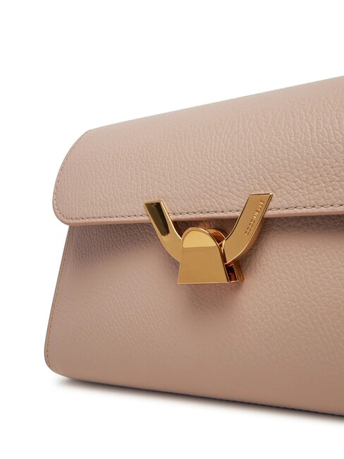 DEW Umh&auml;ngetasche aus Leder Rosetten - Damentaschen