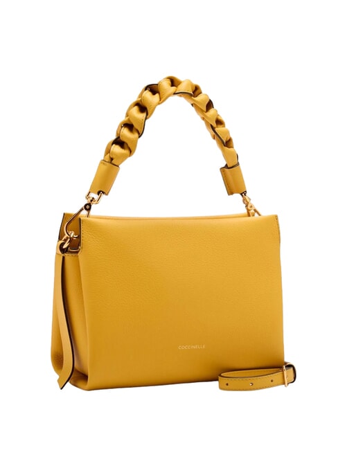 BOHEME Handtasche, mit Schultergurt, aus Leder sonnig - Damentaschen