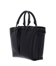 COCCINELLE FLORES Mittelgro&szlig;e Tote Bag aus geh&auml;mmertem Leder Schwarz - Damentaschen - 3