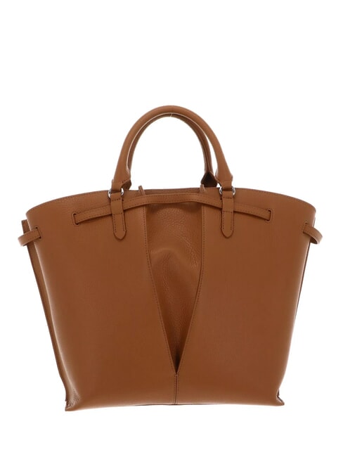 FLORES Mittelgro&szlig;e Tote Bag aus geh&auml;mmertem Leder CUIR - Damentaschen