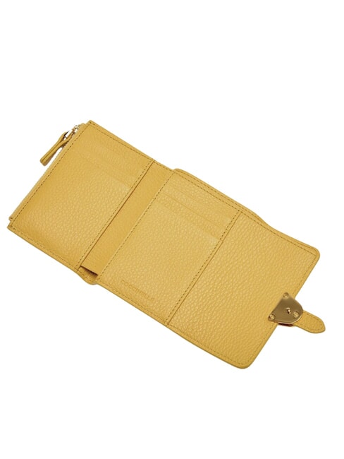 CAMPUS Kompakte Brieftasche aus gehämmertem Leder sonnig - Brieftaschen Damen