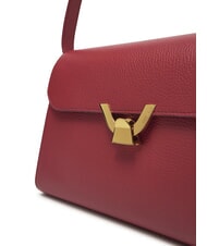 COCCINELLE DEW Mittelgroße Umhängetasche aus gehämmertem Leder Sangria - Damentaschen - 3