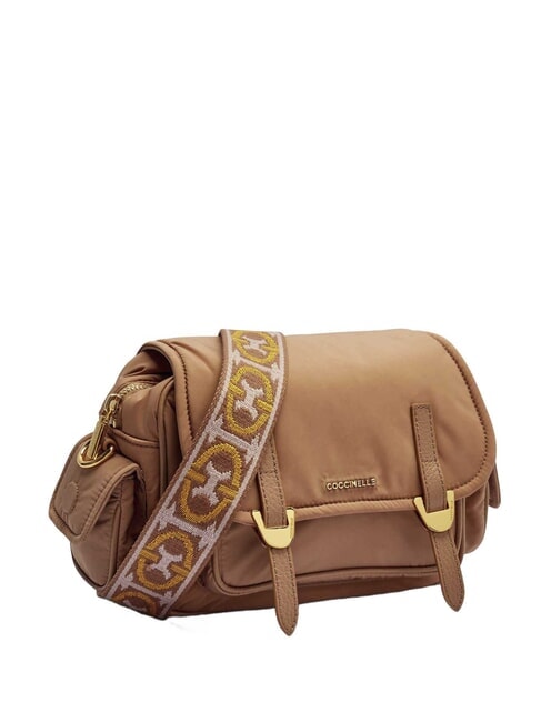 CAMPUS PUFFY NY Umh&auml;ngetasche aus Nylon und Leder H&auml;ute - Damentaschen