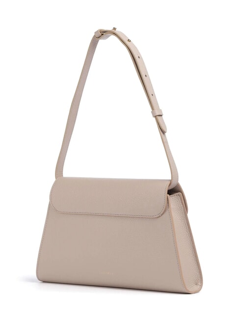 DEW Mittelgro&szlig;e Umh&auml;ngetasche aus geh&auml;mmertem Leder Rosetten - Damentaschen