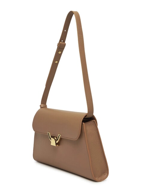 DEW Mittelgro&szlig;e Umh&auml;ngetasche aus geh&auml;mmertem Leder H&auml;ute - Damentaschen