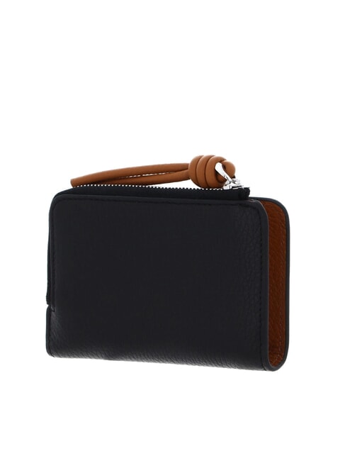 MYRTHA MAXI LOG Mittelgroße Lederbrieftasche mit Rundum-Reißverschluss noir/cuir - Brieftaschen Damen