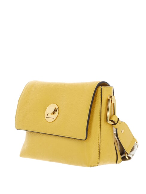 LIYA SIGNATURE Schultertasche aus gehämmertem Leder sonnig - Damentaschen