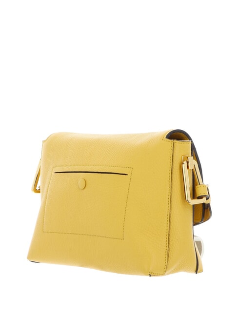 LIYA SIGNATURE Schultertasche aus gehämmertem Leder sonnig - Damentaschen