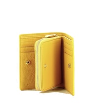 COCCINELLE METALLIC SOFT Kompakte Brieftasche aus gehämmertem Leder - Brieftaschen Damen