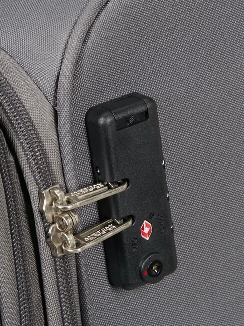 FUN CRUISE Großer erweiterbarer Trolley grau/orange - Halbharte Trolleys