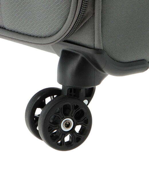 FUN CRUISE Mittelgroßer erweiterbarer Trolley grau/orange - Halbharte Trolleys