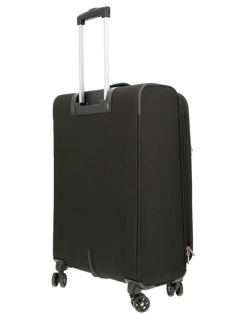 FUN CRUISE Großer erweiterbarer Trolley SCHWARZ ROT - Halbharte Trolleys