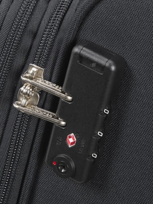 FUN CRUISE Großer erweiterbarer Trolley SCHWARZ ROT - Halbharte Trolleys