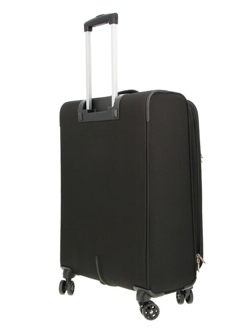 FUN CRUISE Mittelgroßer erweiterbarer Trolley SCHWARZ ROT - Halbharte Trolleys